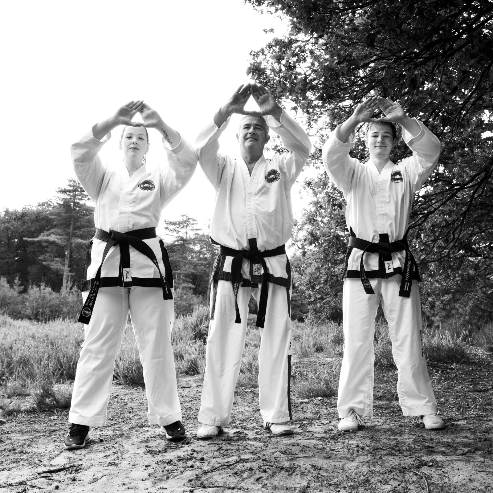 bernd celine en jay in hanulson junbi sogi op de heide